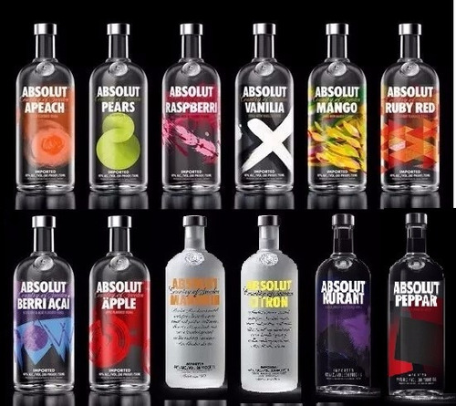 Absolut Sabor Vodka 1 Litro 100% Original Varios Sabores.