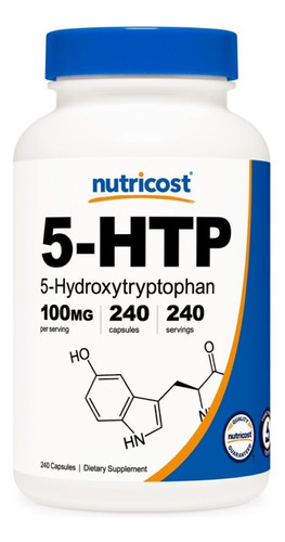 5-htp Transtornos Del Sueño Nutricost 100mg 240ct Sabor Sin Sabor