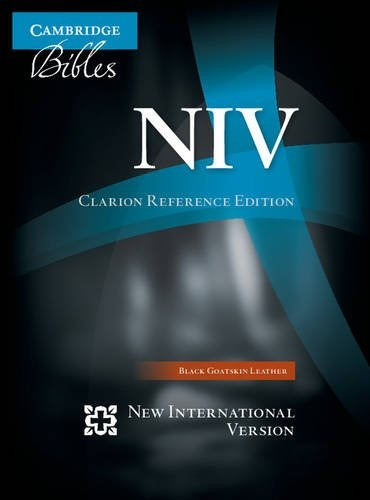 Niv Clarion Reference Bible, Black Edgelined Goatskin Leathe