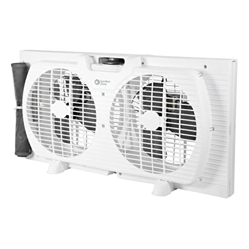 Cz319wt2 9  Twin Window Fan With Reversible Airflow Con...