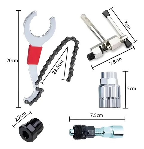 Kit Reparación Bicicleta Corta Cadena Llave