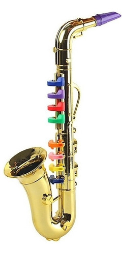 Lazhu Toque No Saxofone Com 8 Teclas De Cores Instrumento