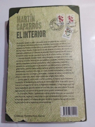 El Interior - Caparrós - Planeta Seix Barral 2006 - U