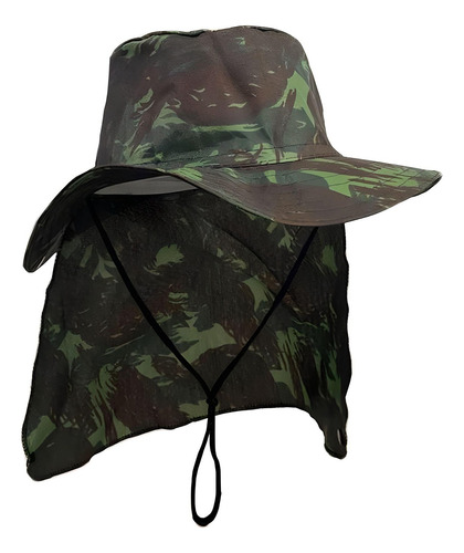 Chapéu Pescador Com Proteção Camuflado - Glx