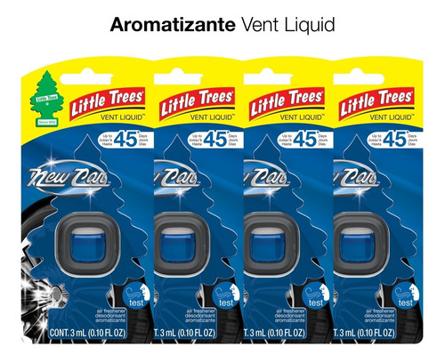 Vent Liquid Varios Aromas -  4 Piezas