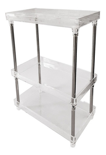 Imagen 1 de 2 de Organizador 3 Niveles Para Maquillaje Cosméticos Accesorios.