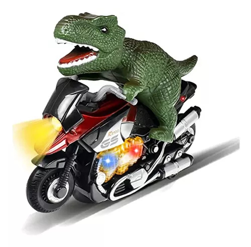 Moto Com Fricção Luz E Som De Corrida Com Boneco - Dm Toys