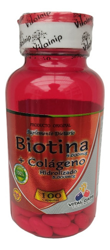 Biotina + Colágeno X 100 Cápsulas - g a $319