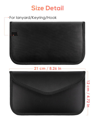 2 Bolsas Faraday Rfid Para Llaves De Coche Y Telefono Movil