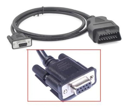 Cabo Obd2 16 Pinos Para Db09 Porta Serial Rs232 9 Pinos
