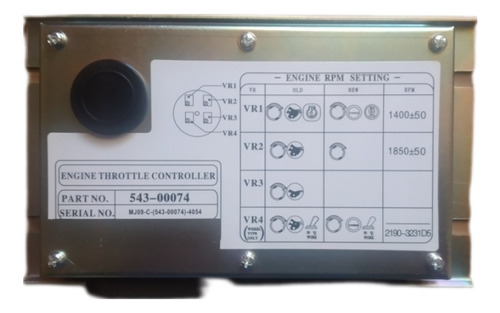 Controlador Acelerador 543-00074 Compatible A Doosan Dx225-7