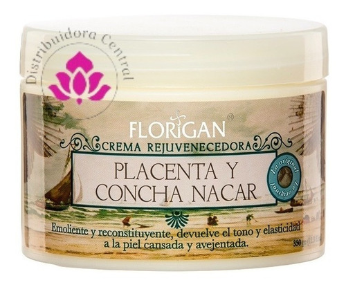 Crema Placenta Y Concha Nácar Rejuvenecedora 350g Florigan®