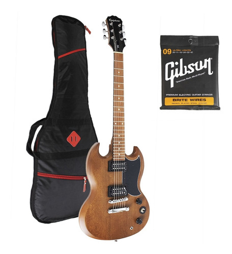 Kit Guitarra EpiPhone Sg Ed Funda Y Encordado Gibson Gratis