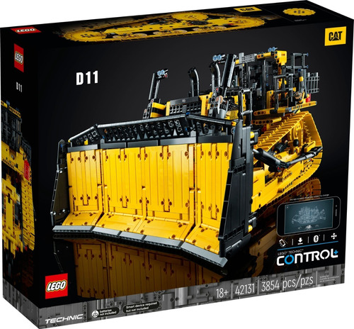 Brinquedo Lego Cat Controlado Por Aplicativo Escavadeira D11 Quantidade de peças 3854