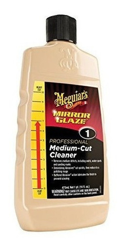 Meguiars M1 Mirror Glaze Mediumcut Cleaner 16 Oz