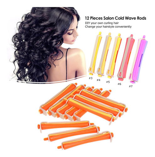 . 12 Rulos De Pelo Con Gomas Elásticas For Peinar Tú Mismo