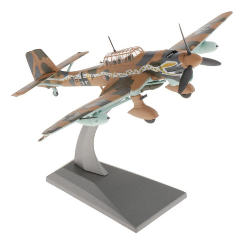 1:72 Bombardero Ju87 Diecast Modelo Del Decoración De