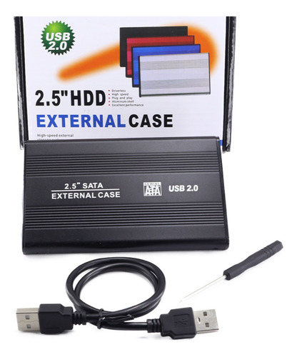 Caja Externa 2.5 Para Disco Duro, Usb 2.0  Laptop Port