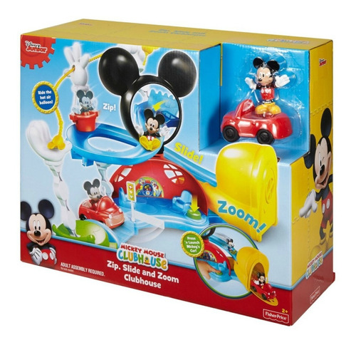 Mickey Clubhouse - Zip Slide N Zoom - Pista - Fisher Price