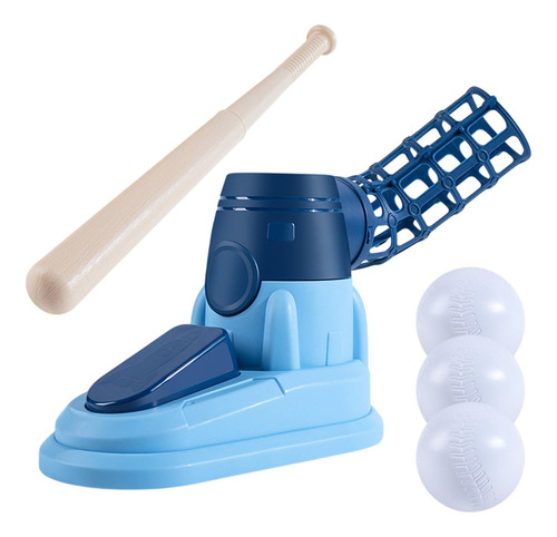 Máquina De Arremesso De Beisebol, De Lançador De Azul