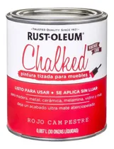 Comprar Pintura Tizada Ultra Mate Chalked Al Agua 0,887 L Rust Oleum Color Rojo Campestre