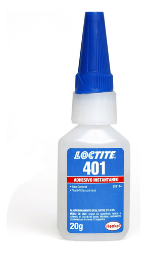 Adesivo Instantâneo Loctite 401 - Uso Geral 20g 268687