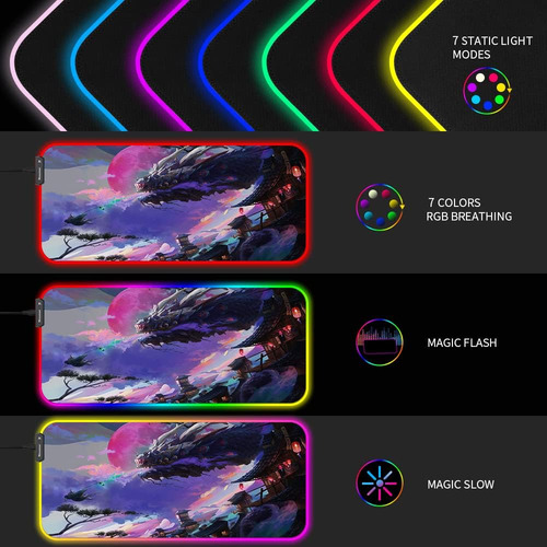 Gaiamat Xxl Rgb Gaming Alfombrilla De Ratón,alfombrilla D...