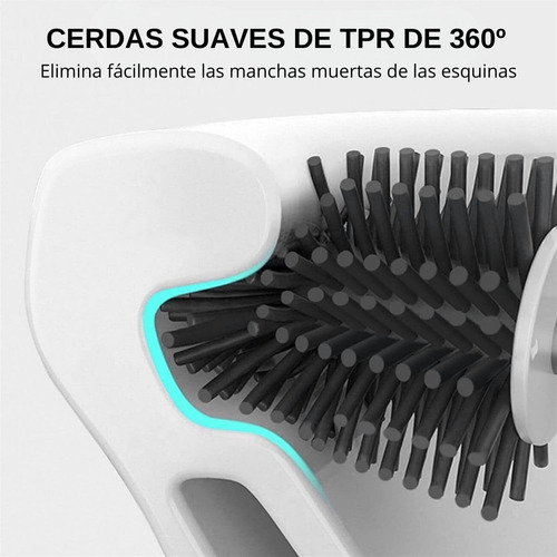Escobilla De Silicona Con Soporte,cepillo Para Inodoro