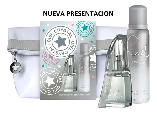 Perfume Mujer Ciel Crystal + Deo + Neceser Pack Estuche