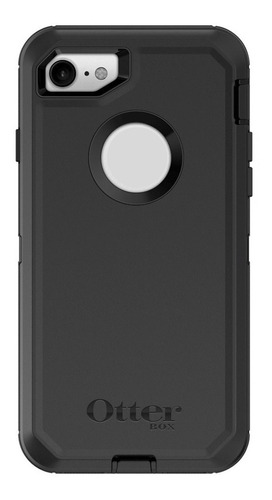 Funda Capa Otterbox Defender P/ iPhone 7/8 Plus, color negro y liso