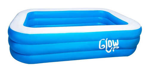 Piscina 210x150x65cm 850 Litros Azul Glowup + Inflador