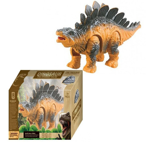 Juguete Dinosaurio Stegosaurus Con Luz Y Sonidos Camina