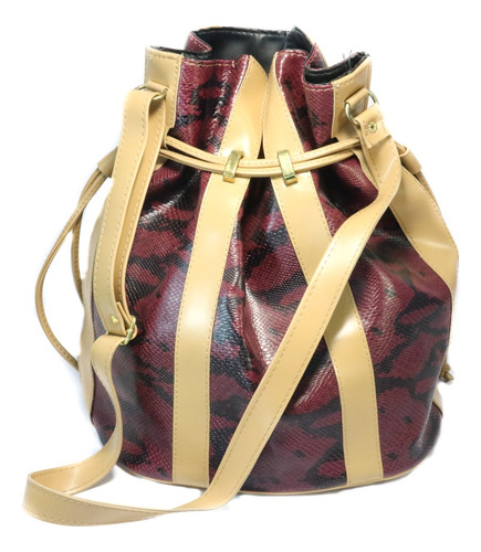 Cartera Hobo Bolso Con Frunce Diseño Simil Reptil Importados