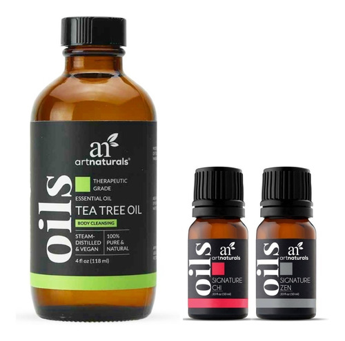 Aceite Esencial De Arbol De Té 120 Ml Y Eucalipto Menta Lava