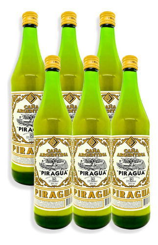 Licor Destilado Piragua Caña Argentina 950ml Caja X6u