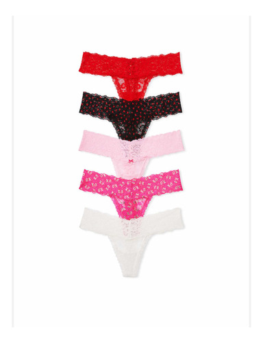 Victorias Secret Lencería Sexy Pack 5 Panties Thong (tanga)