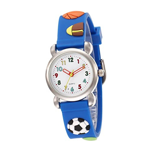 Reloj Niños Regalo Fútbol Correa Pvc Cuarzo - Estudiante