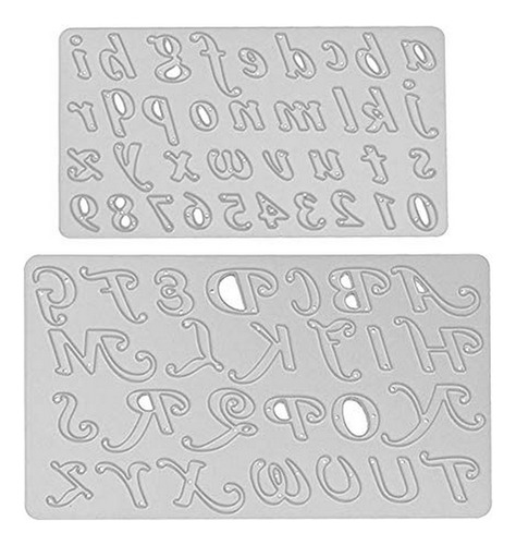 Troqueles De Corte De Metal Con 26 Alfabetos Y 10 Números Pa