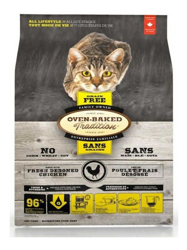 Oven Baked Grain Free De Pollo Para Gatos 4,54 Kg