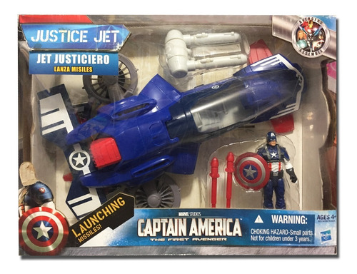 Jet Justiciero Capitán América Lanza Misiles 