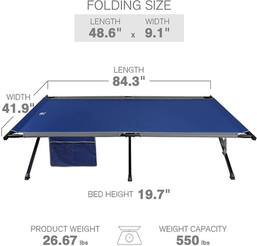 Imagen 2 de 6 de Catre Plegable Tipo Cuna Ever Advanced Camping Tamaño Xxl