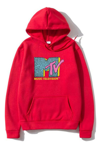 Moletom Com Capuz Mtv Para Homens E Mulheres Streetwear 2024