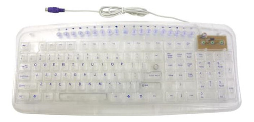 Teclado Logisys Kb603cl Trasparenente Luz  19 Func Ps/2  Oem