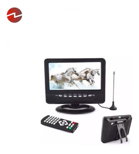 Mini Tv Analoga Portatil 7 Radio Fm, Usb, Sd, 220/12v