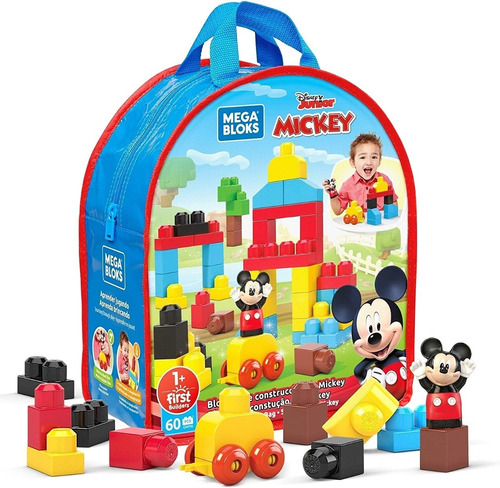 Juguete De Construccion Mega Bloks Disney Bolsa Mickey 60pz