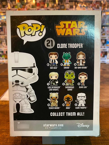 Funko Pop Star Wars Clone Trooper #21 Vaulted / Raro (Usado)