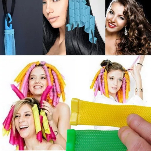 18 Unidades/set De Mujer Moda Mágico Rizo Rizador De Pelo