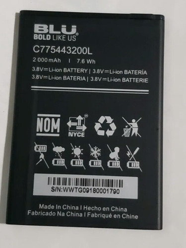 Bateria Blu C5 Codigo C775443200l Nueva