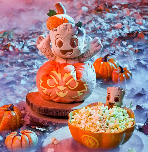 Baby Groot En Calabaza 33cm Peluche Halloween Disney Store