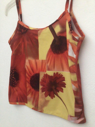 Top Talla Chica Tela Fresca Ropa Juvenil Flores Moda